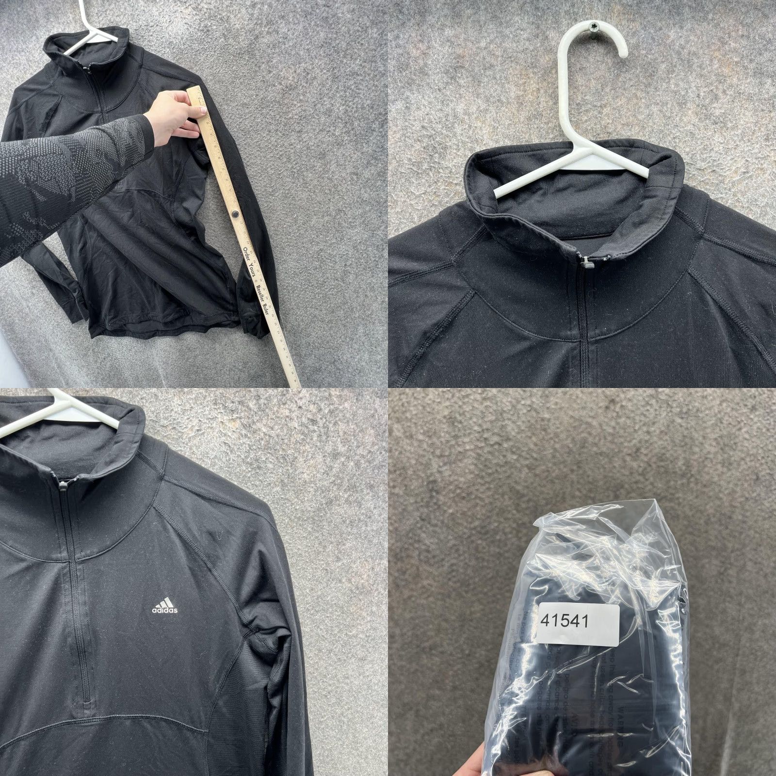 Adidas Adidas Climalite Shirt Womens Medium Black Quarter Zip Long Sleeve Athletic Top Size M / US 6-8 / IT 42-44 - 8 Thumbnail