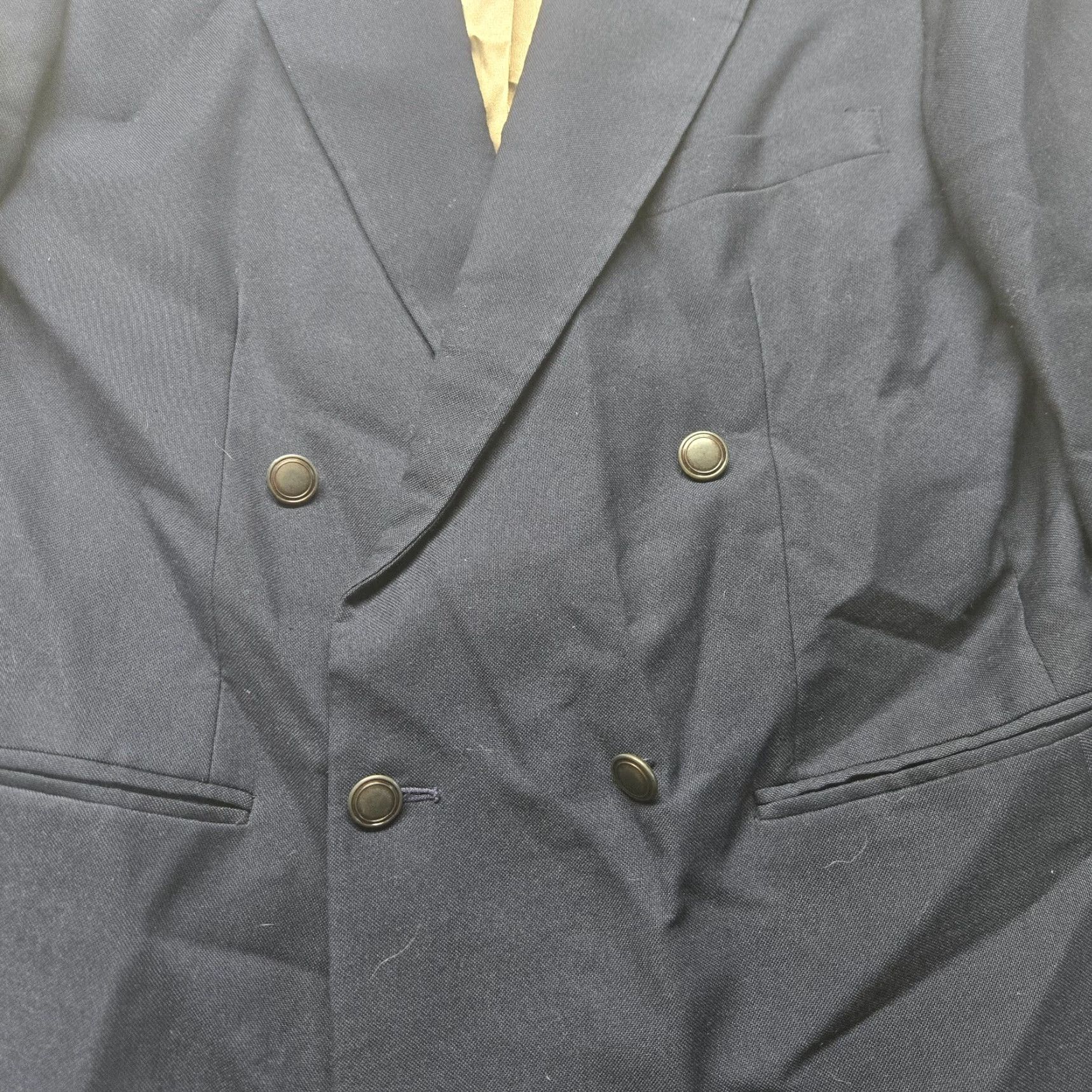 Vintage VINTAGE Hunting Horn Blazer Solid Black Two Button/Two-Button Single-Breasted High-Quality Wool Blazer Mens 40R Size 40R - 6 Thumbnail