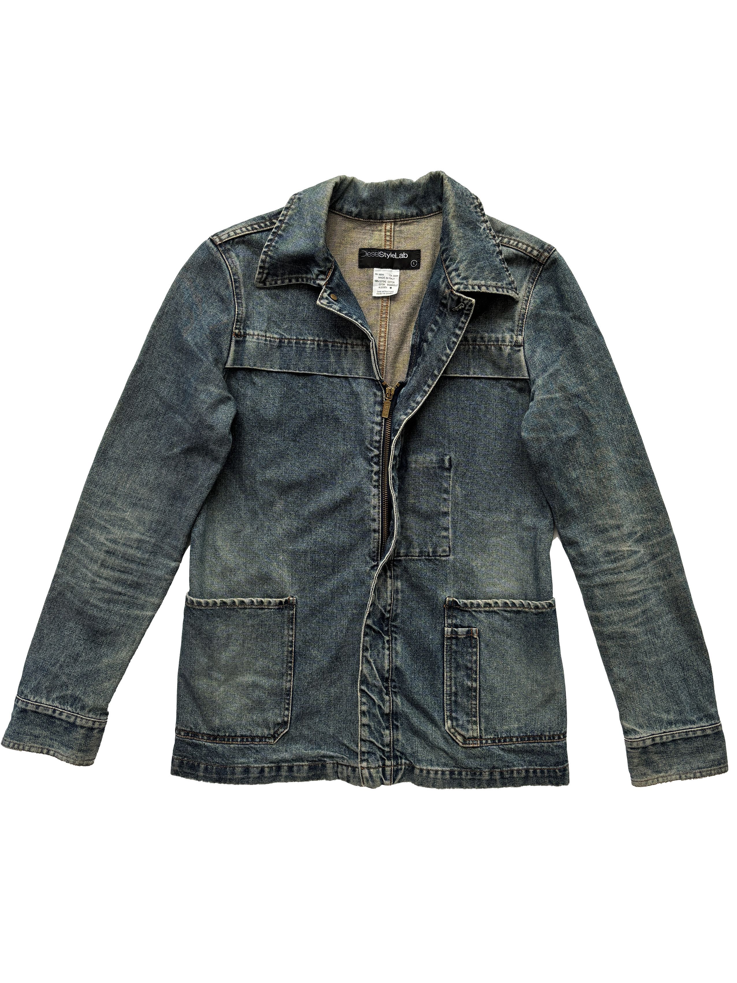 ⚡️QUICK SALE⚡️Diesel Style Lab Blue Denim Jacket