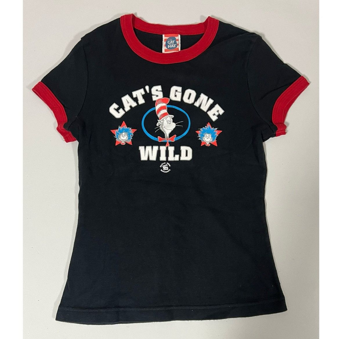 Vintage The Cat In The Hat ‘Cat’s Gone Wild’ Shirt Top Tee Size M ♥️✨ Size M / US 6-8 / IT 42-44 - 1 Thumbnail
