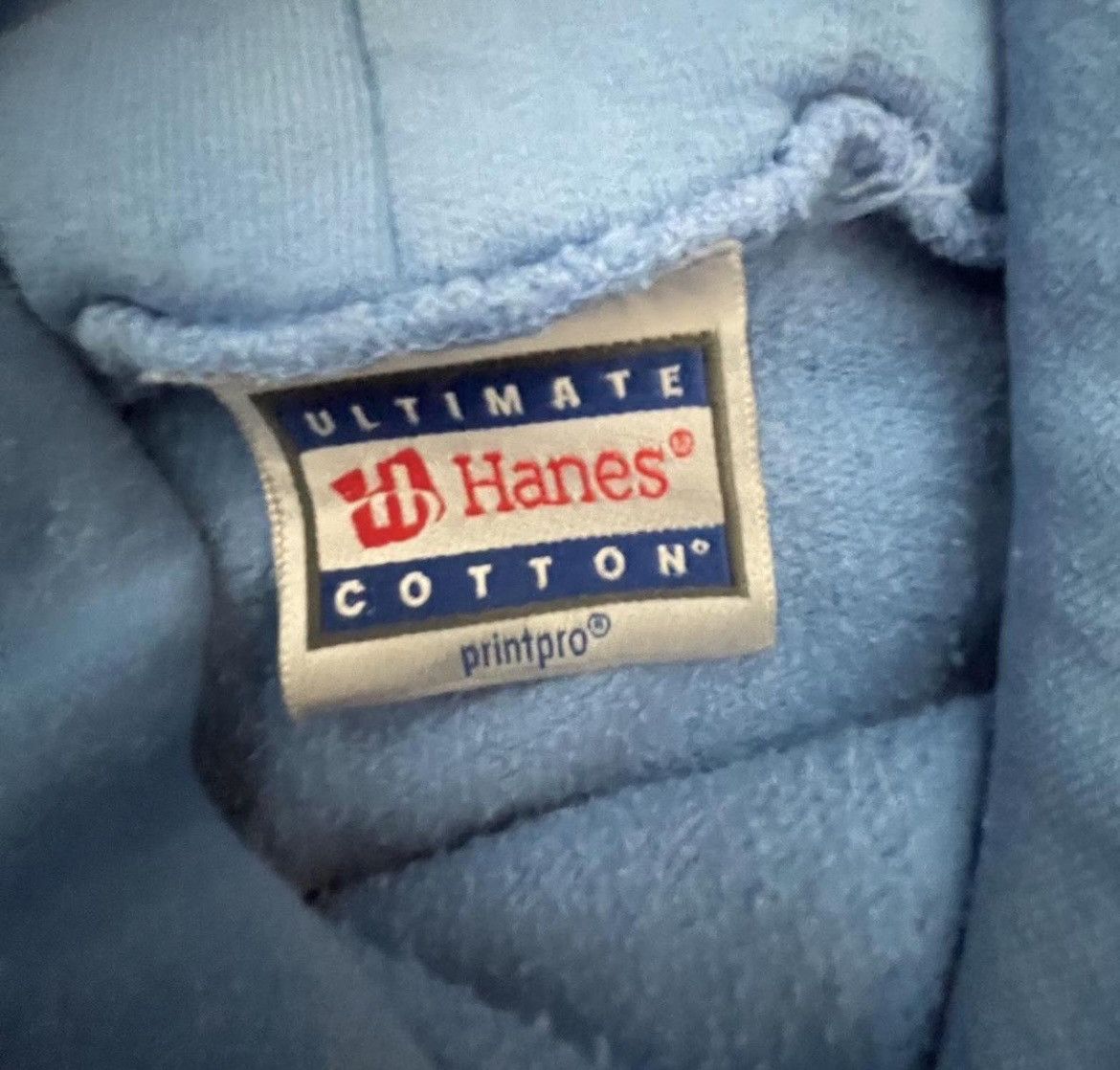 Hanes Anime Style Light Blue Hoodie Size US M / EU 48-50 / 2 - 3 Thumbnail
