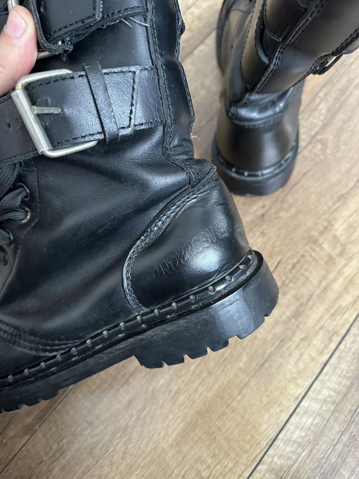 Undercover Undercover Vintage High Top Leather Boots Vintage Size US 8 / EU 41 - 14 Thumbnail