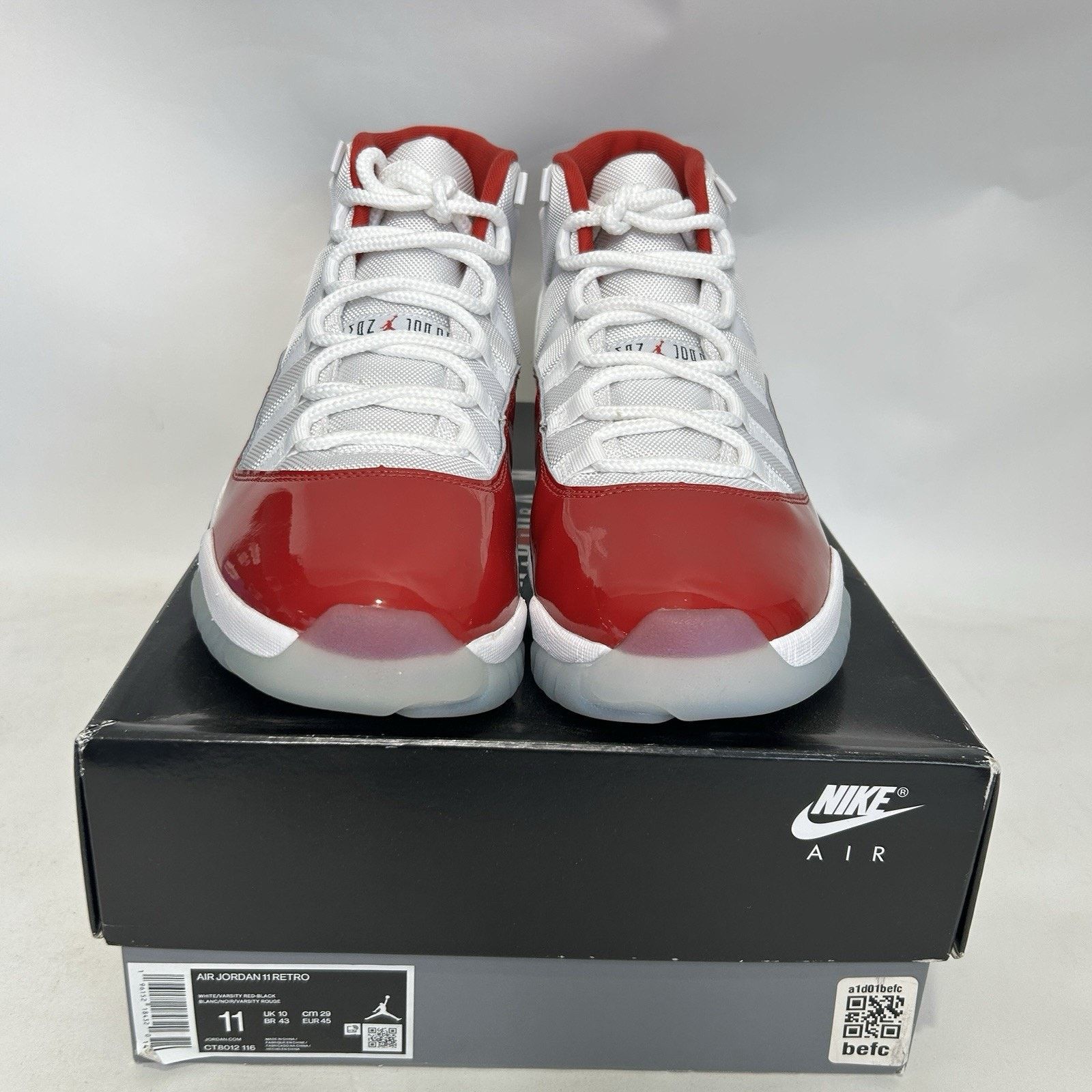 Jordan Brand Nike Air Jordan 11 High Retro “Cherry/Varsity Red White” Size US 11 / EU 44 - 2 Thumbnail