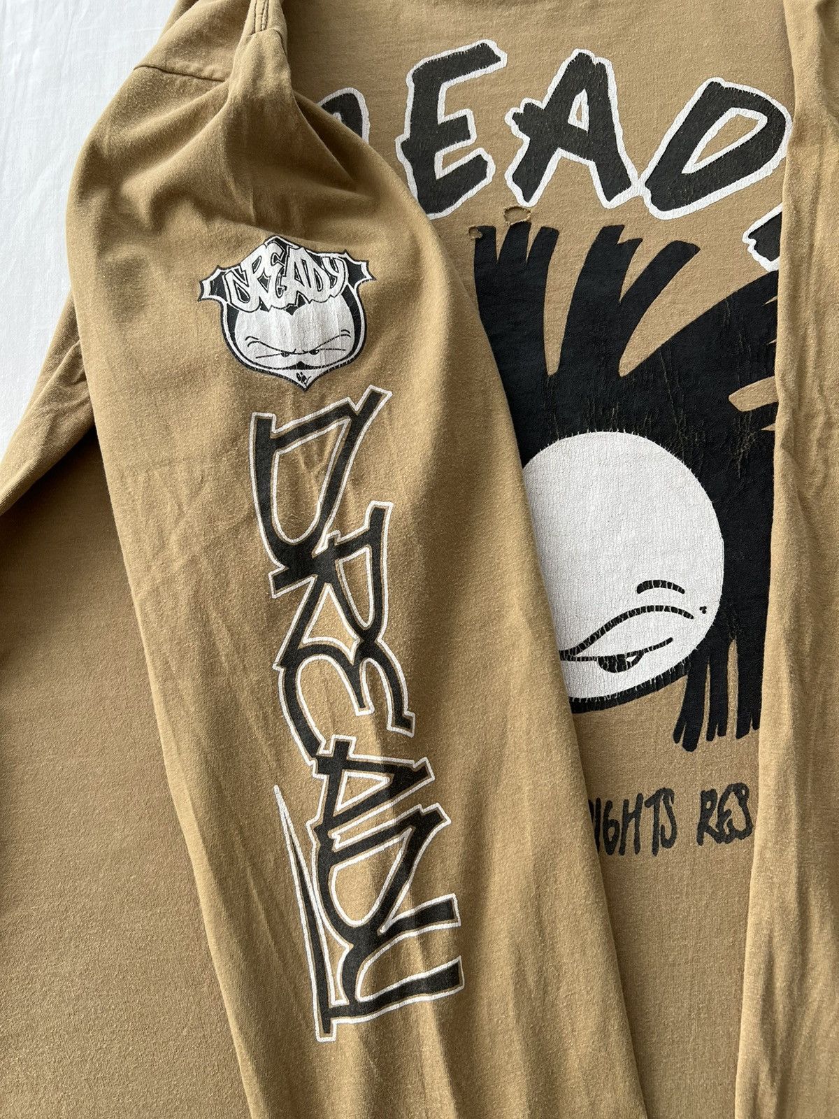 Vintage Vintage 90s Dready UK 1995 Brown Long Sleeve T-shirt Size US L / EU 52-54 / 3 - 8 Thumbnail