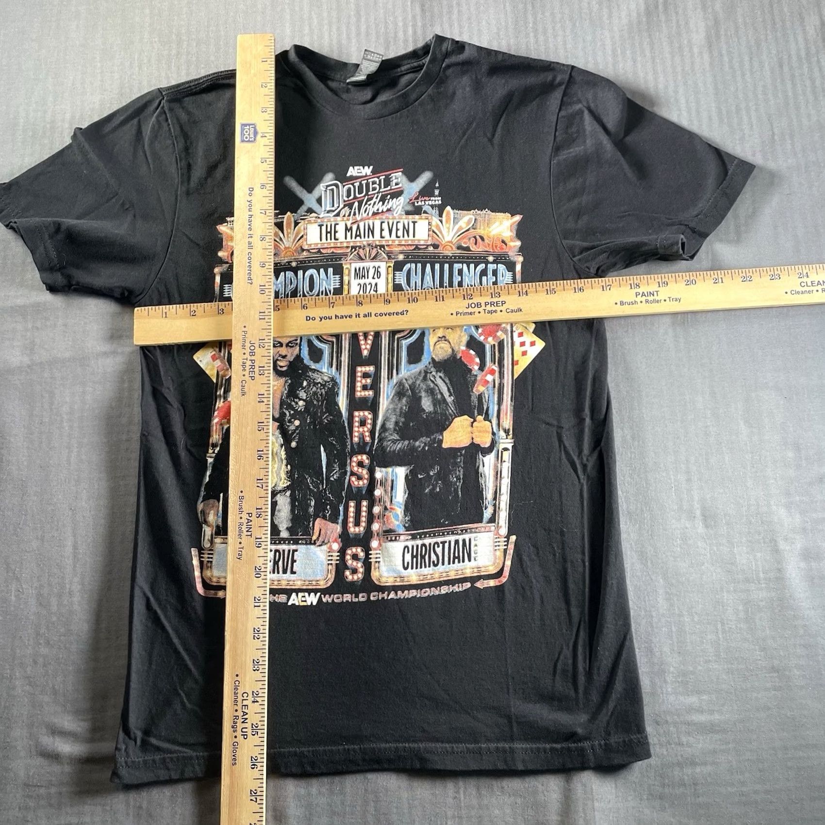 Gildan AEW Double Or Nothing Shirt Mens Small I Was There! LAs Vegas 2024 Tee Swerve Size US S / EU 44-46 / 1 - 5 Thumbnail