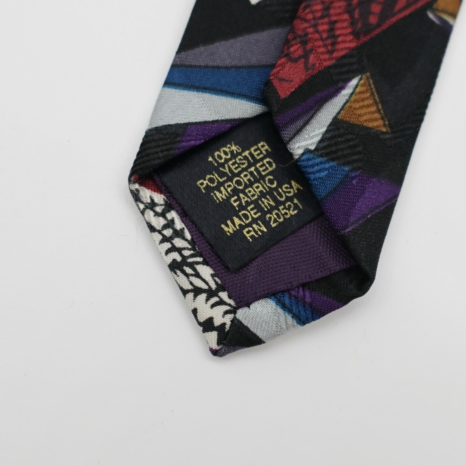 Botany 500 Botany 500 Black Abstract Jacquard Print Short Wide Polyeste Size ONE SIZE - 4 Thumbnail