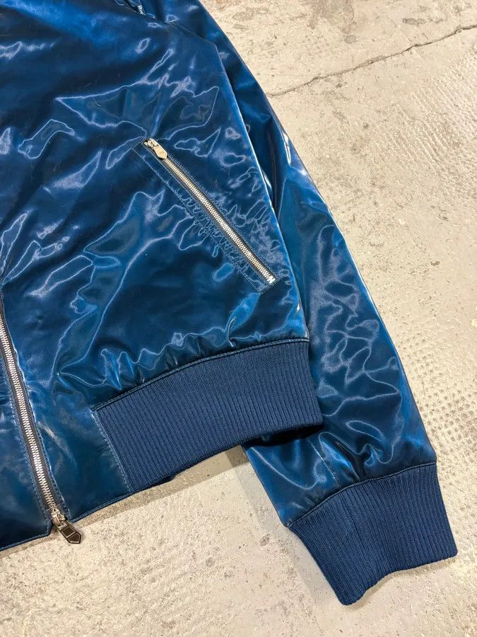 Hermes Hermès Metallic Blue Nylon Bomber Jacket Size US M / EU 48-50 / 2 - 8 Thumbnail