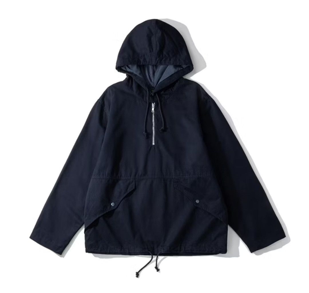 Japanese Brand Dark blue combat style hoodie jacket Size US L / EU 52-54 / 3 - 1 Thumbnail