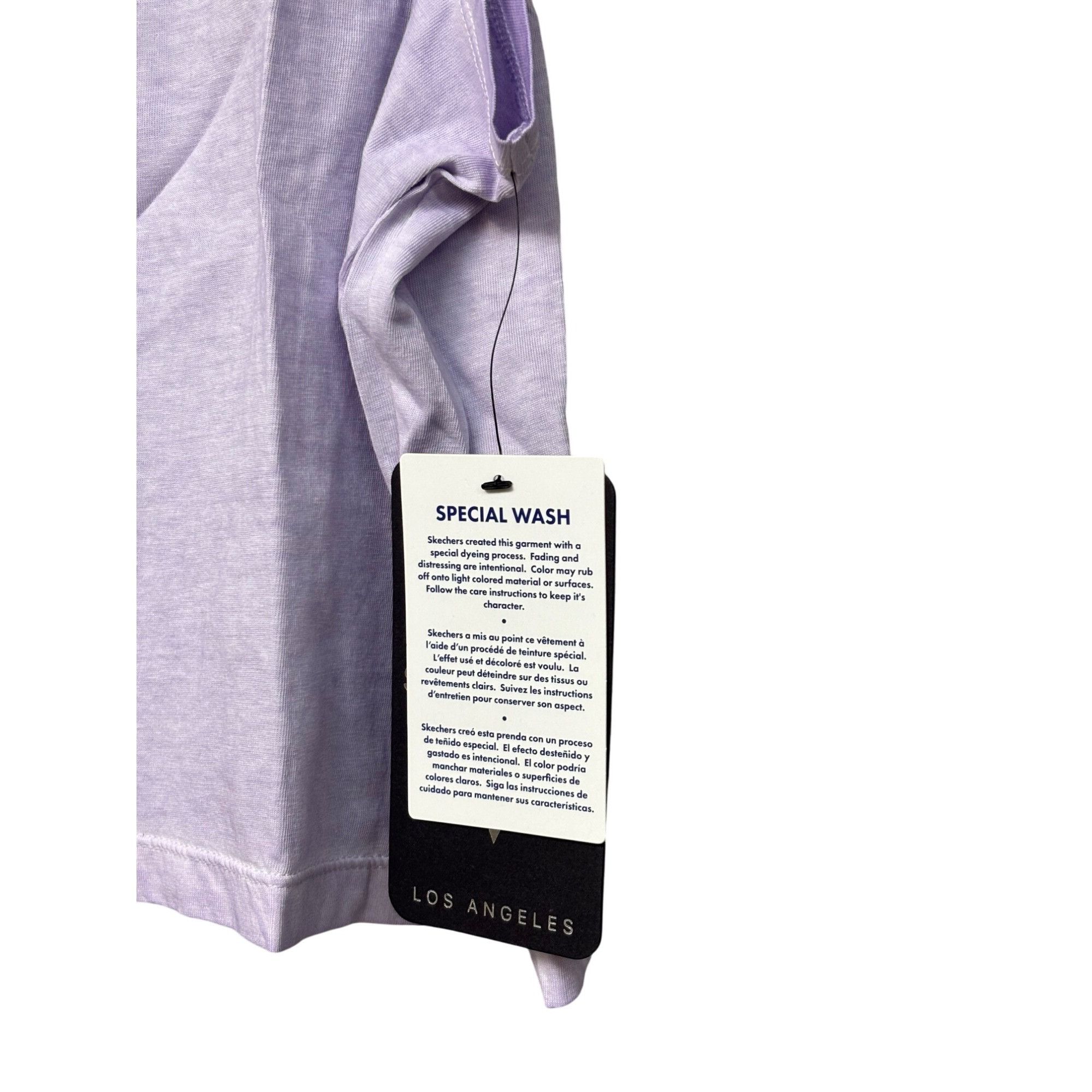 SKECHERS Skechers Apparel 3D Logo Crop Cotton Tank Top, Lavender, L Size L / US 10 / IT 46 - 6 Thumbnail