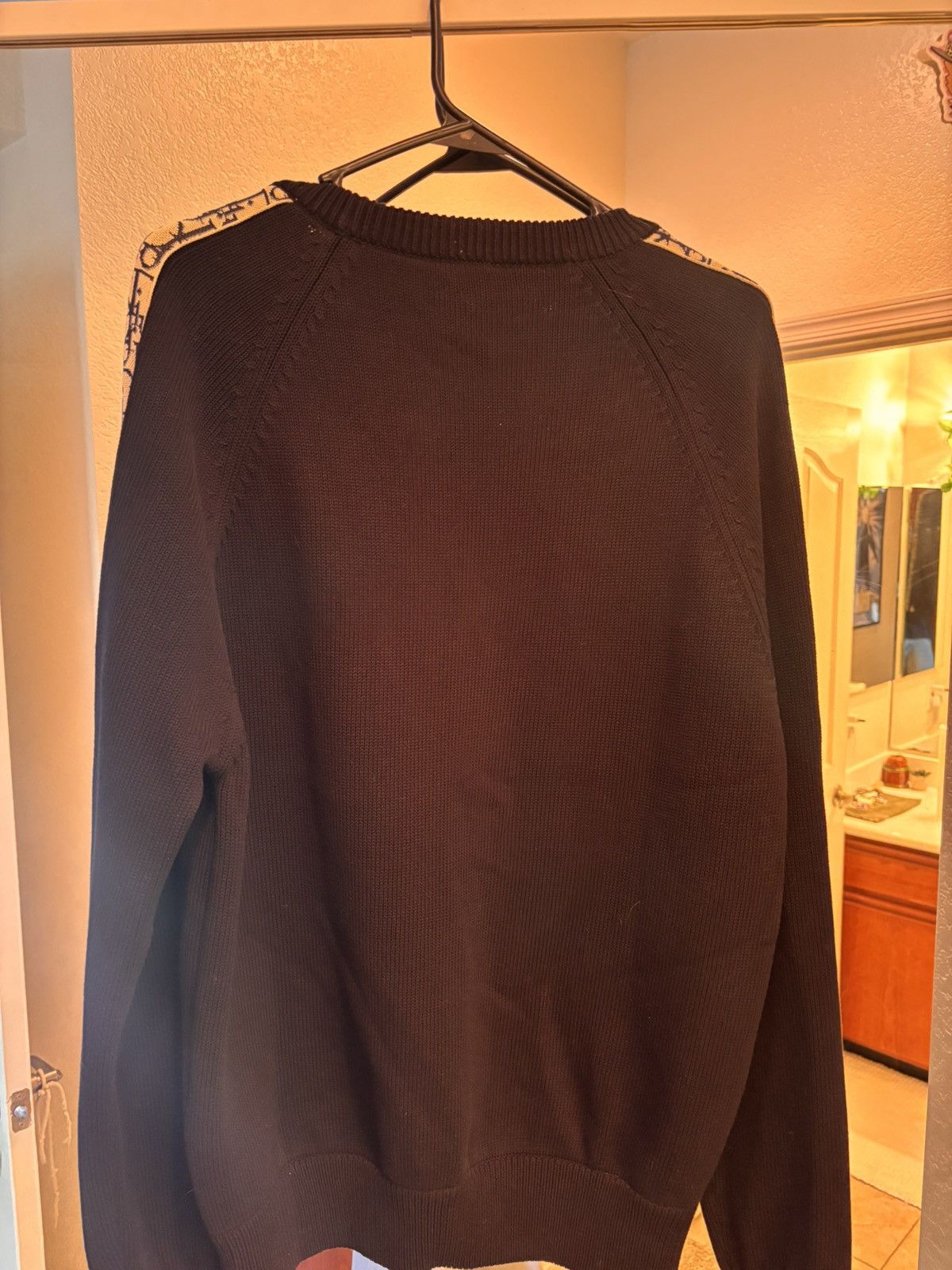 Dior Monogram sleeved knitted sweater Size US L / EU 52-54 / 3 - 4 Thumbnail
