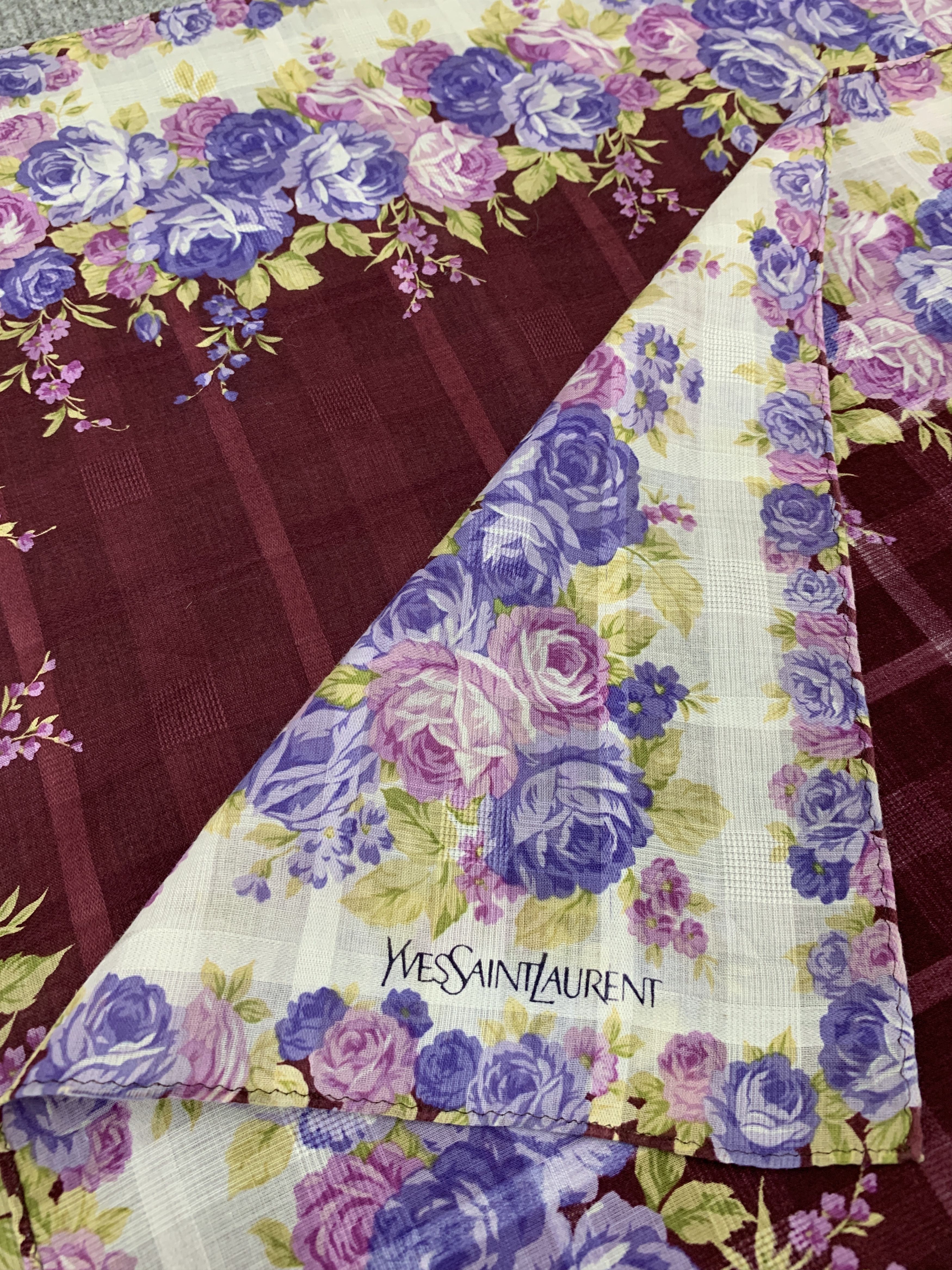 Vintage × Yves Saint Laurent Vintage Yves Saint Laurent Neckerchief/Handkerchief - HKA927 Size ONE SIZE - 8 Thumbnail