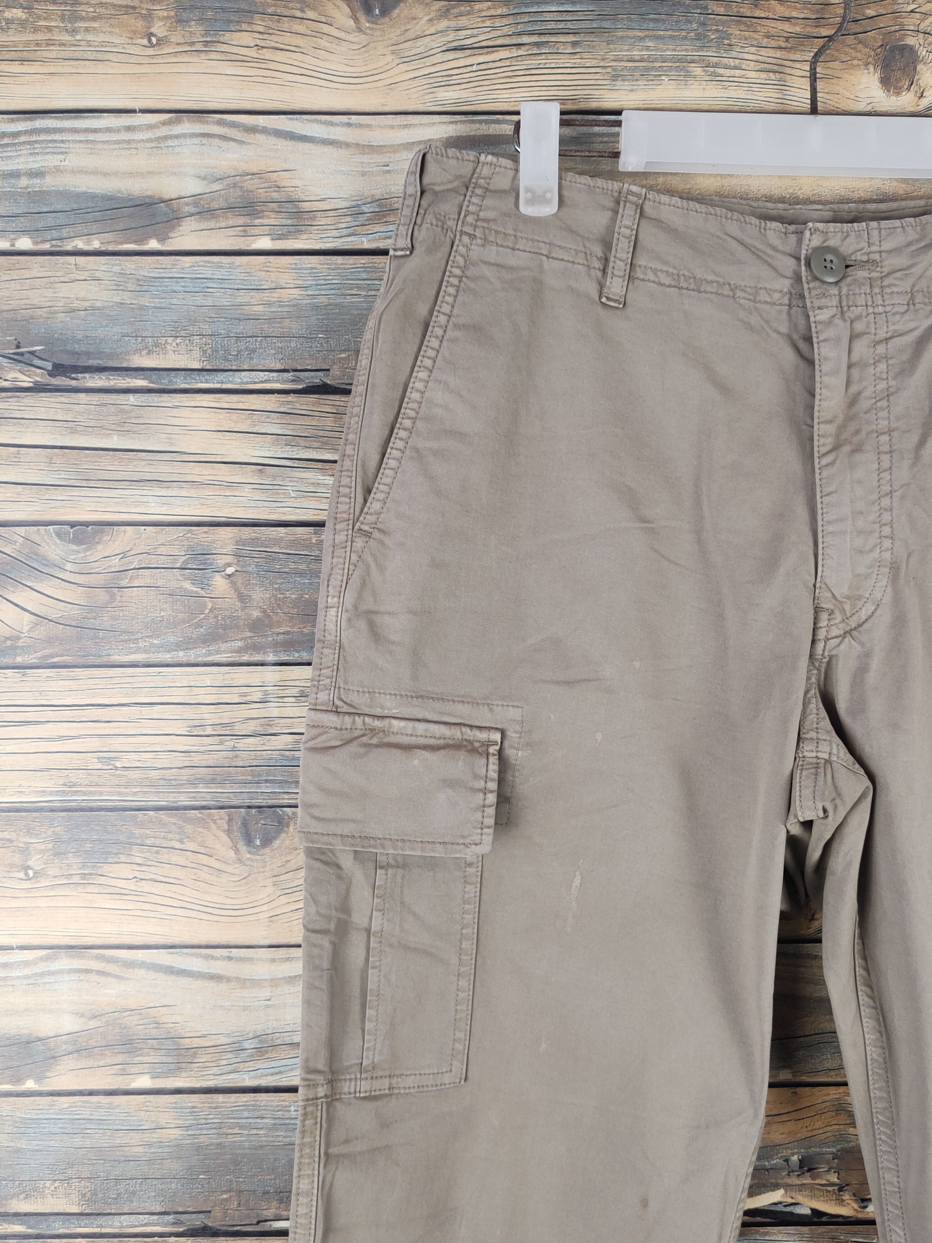 Japanese Brand DL Uniqlo Brown Multipocket Tactical Cargo Pants #1501 Size US 33 - 3 Thumbnail