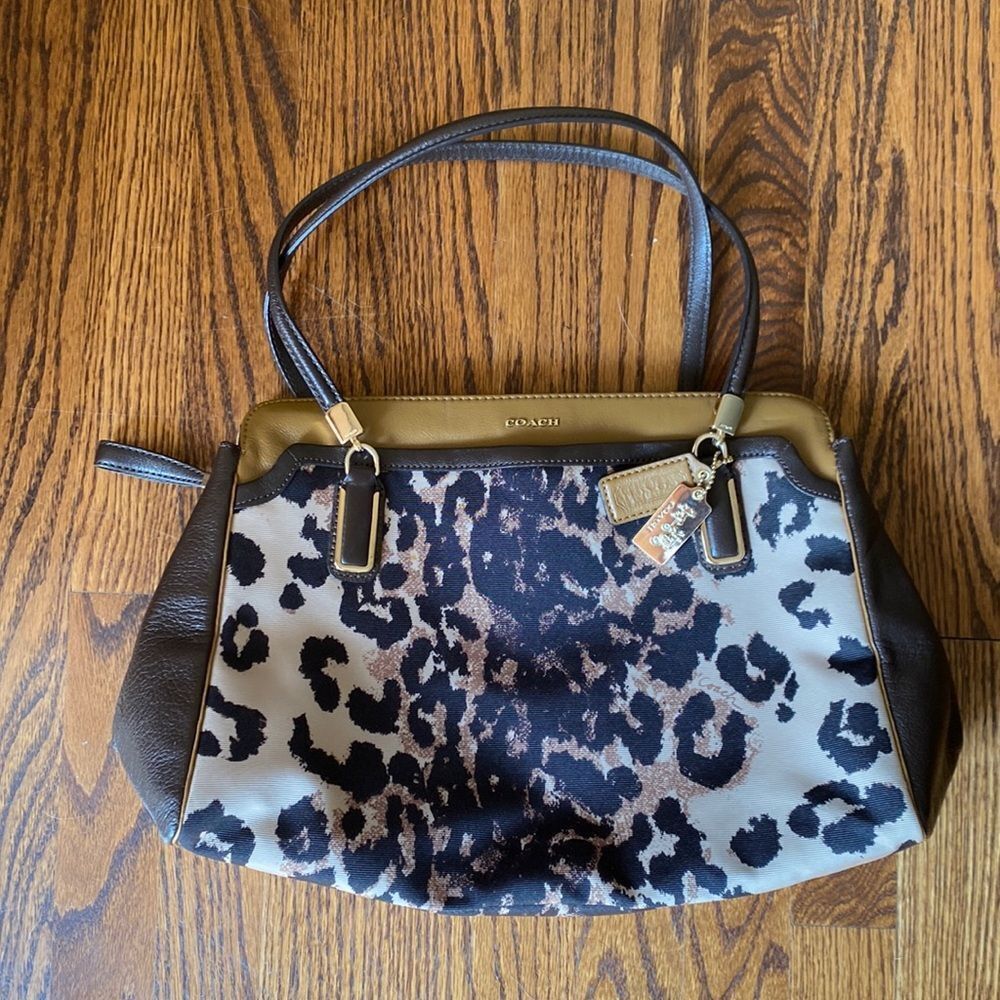 Coach Coach Madison Kimberly Ocelot Print Carry All Handbag 25207 Size ONE SIZE - 4 Thumbnail