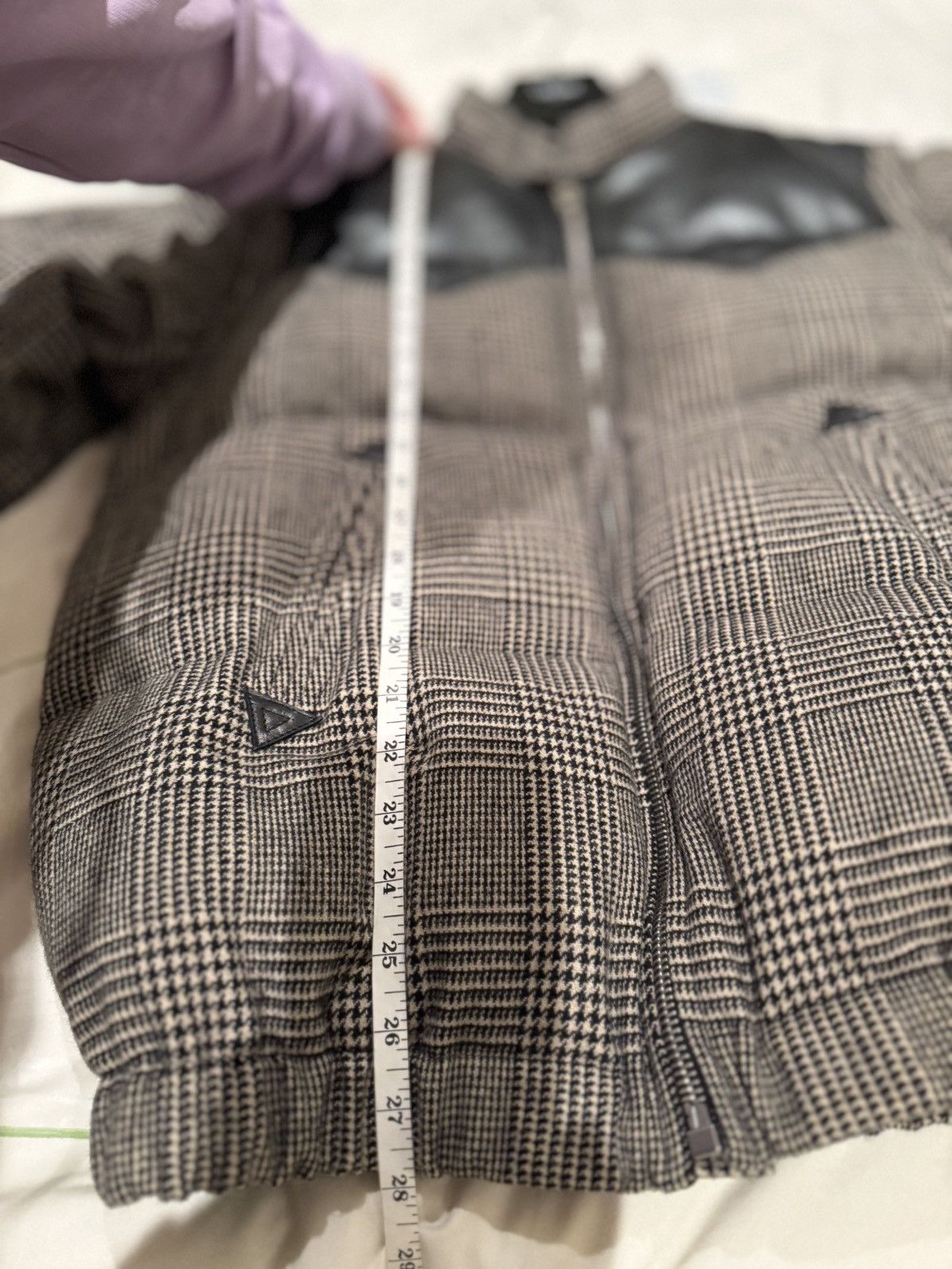 Celine $3.7k FW19 Celine Prince of Wales check leather puffa coat Size US M / EU 48-50 / 2 - 9 Thumbnail