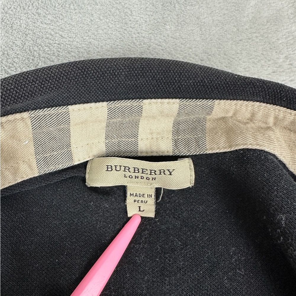 Burberry Burberry London Black Button Up Polo Shirt Men’s Size L Size US L / EU 52-54 / 3 - 5 Thumbnail
