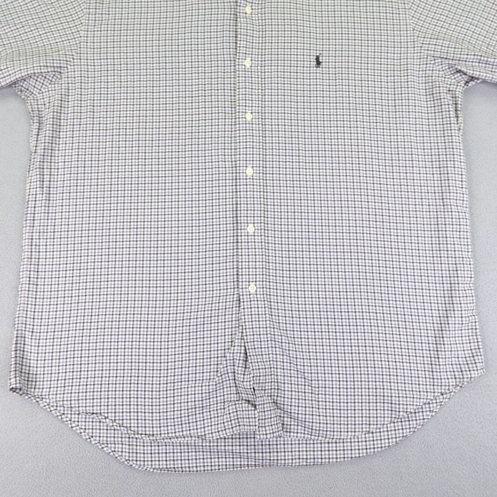 Ralph Lauren VINTAGE Ralph Lauren Button-Up Shirt Mens Large Blue Plaid Blake Pony Logo Short Sleeve Size US L / EU 52-54 / 3 - 3 Thumbnail