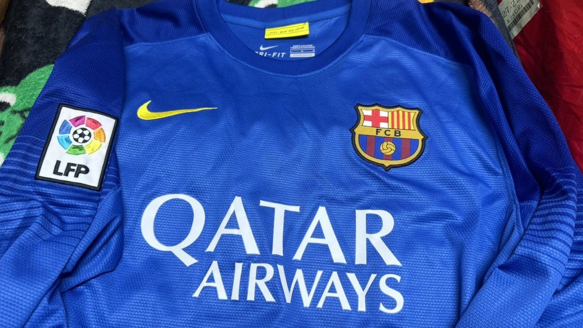 Nike Barcelona 13/14 goalkeeper gk shirt Size US L / EU 52-54 / 3 - 2 Thumbnail