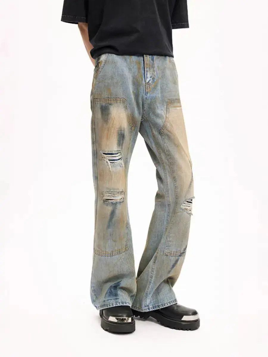 Japanese Brand Street style dirty ripped jeans Size US 30 / EU 46 - 4 Thumbnail