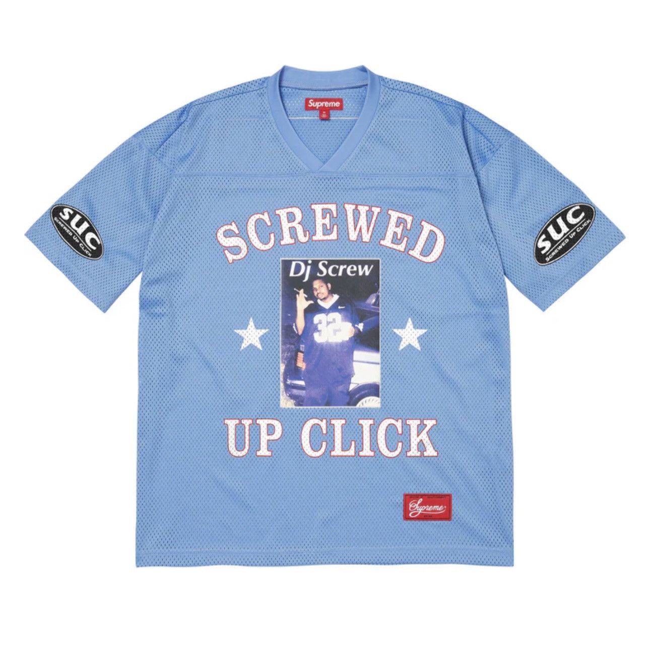 Supreme Supreme DJ Screw Football Jersey Medium Blue Size US M / EU 48-50 / 2 - 1 Thumbnail