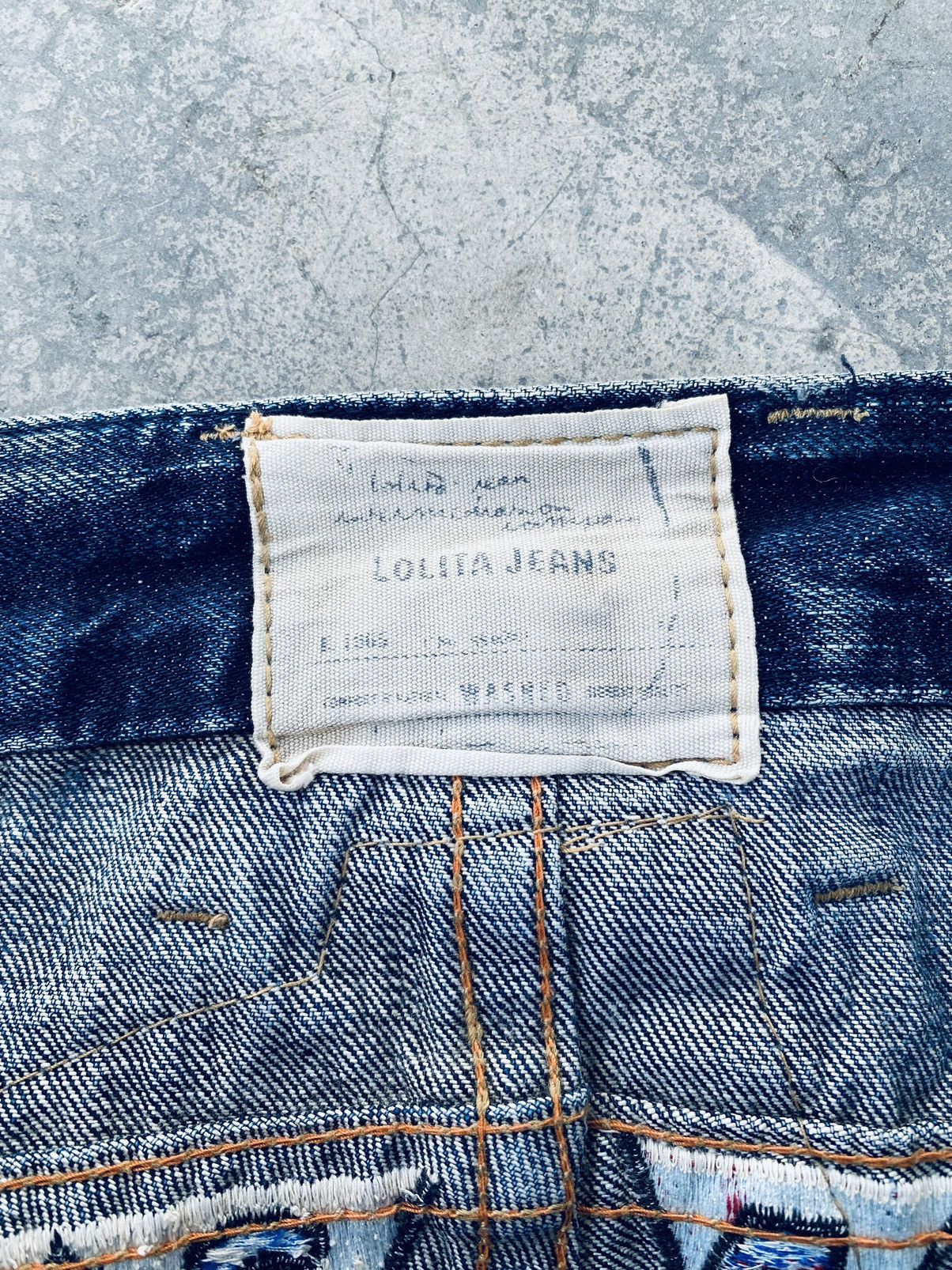 Japanese Brand Vintage Lolita Yoshitomo Nara Art Distressed Denim Pants Size US 34 / EU 50 - 14 Thumbnail