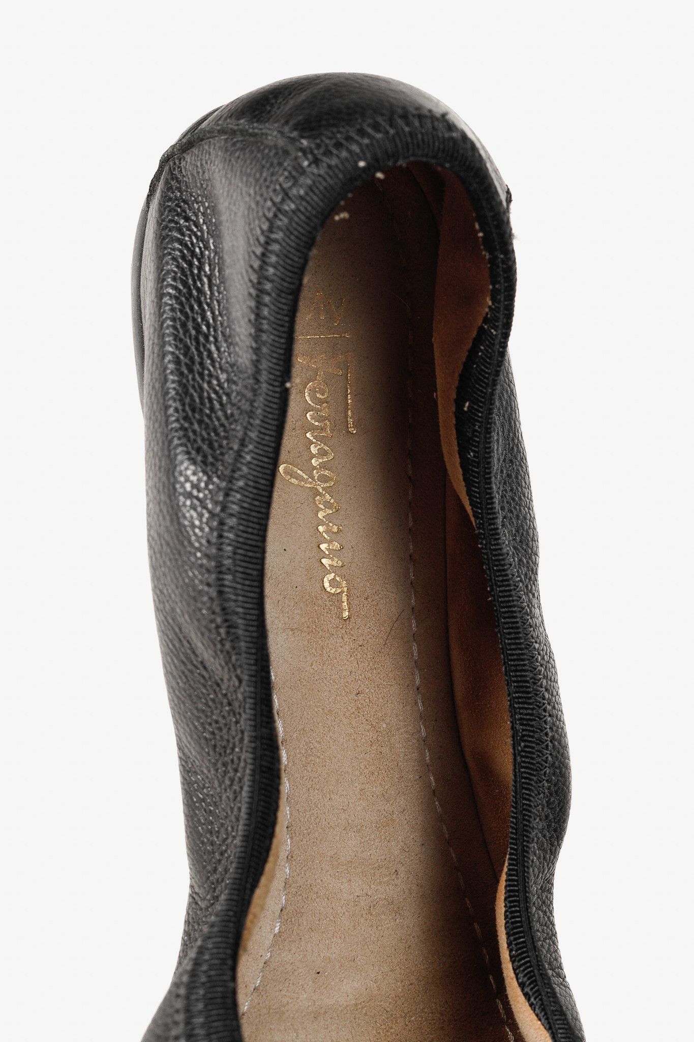 Salvatore Ferragamo Salvatore Ferragamo My Joy Leather Foldaway Ballet Flats Size US 9 / IT 39 - 11 Thumbnail