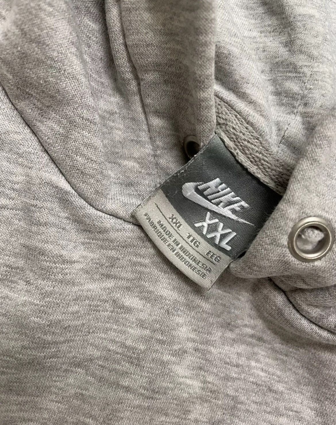 Hypebeast × Nike × Vintage Vintage Nike Center Swoosh Hoodie Embroidered Spellout 2XL Size US XXL / EU 58 / 5 - 3 Thumbnail