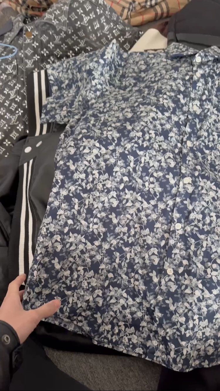 Saint Laurent Paris × Yves Saint Laurent Saint laurent slp 14ss blue floral short sleeve shirt Size US M / EU 48-50 / 2 - 1 Thumbnail