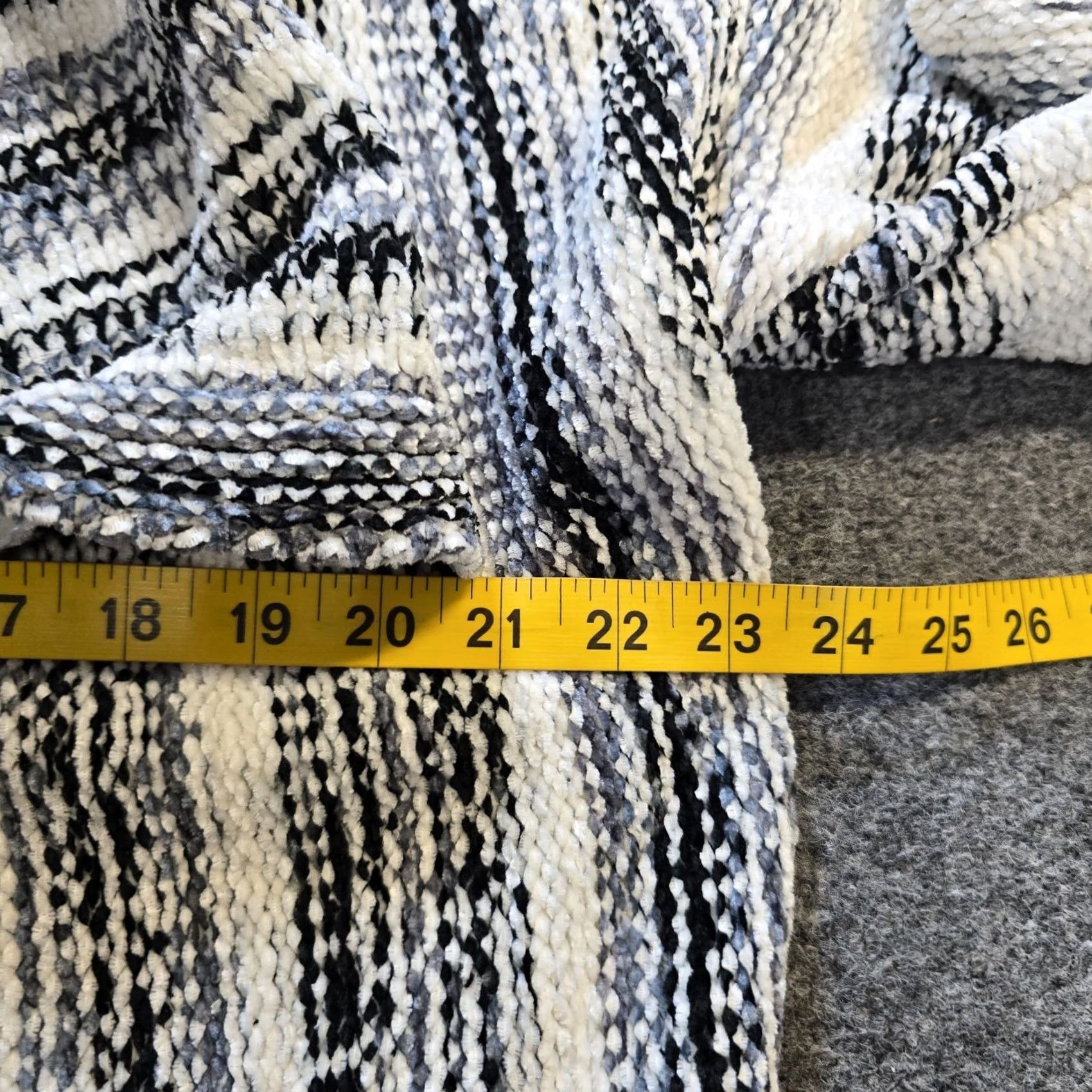 Vintage POL Sweater Shirt Womens Size S White Chunky Knit Striped Open Distressed Casual Size S / US 4 / IT 40 - 6 Thumbnail