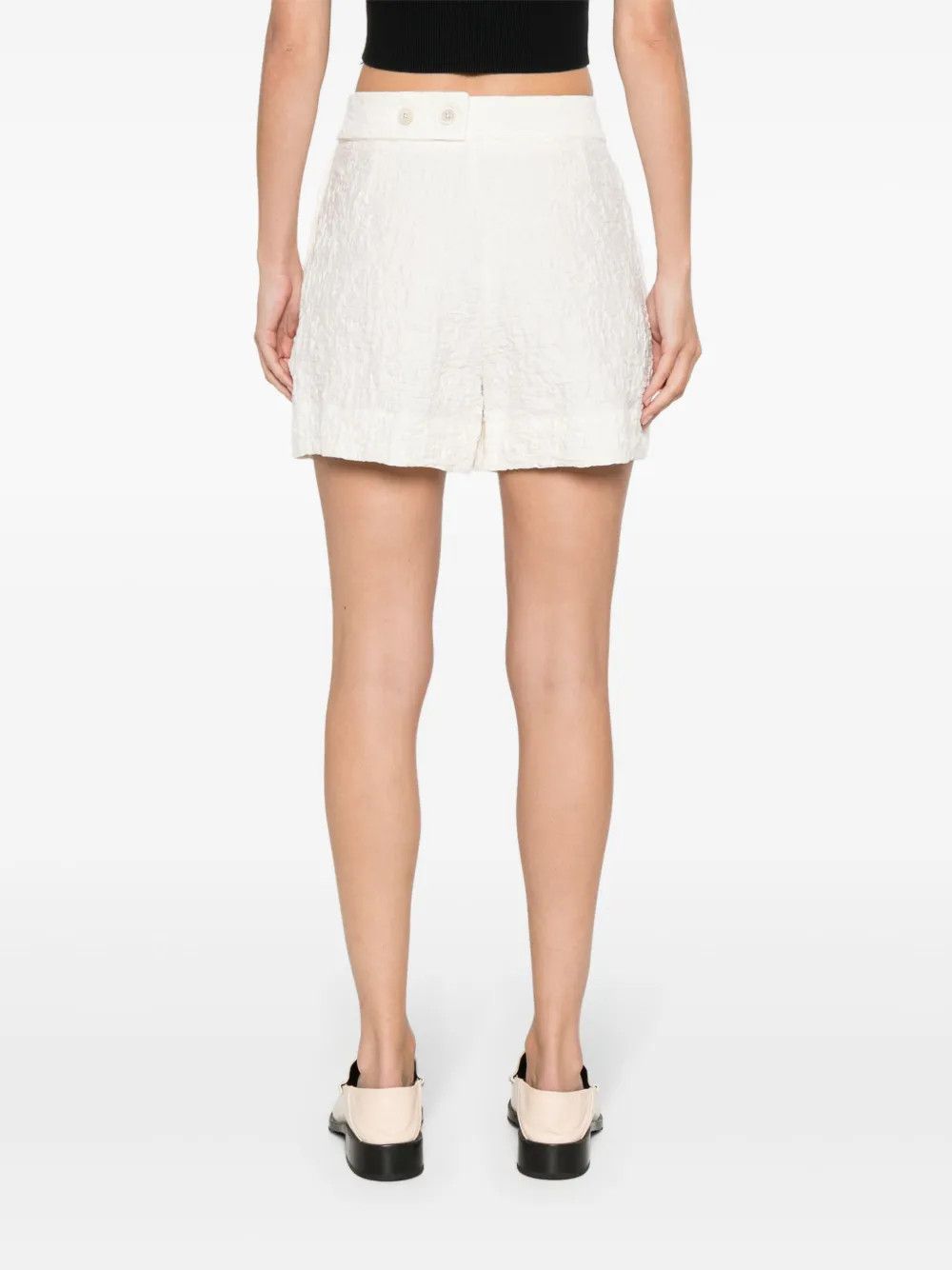 Jil Sander o1y1025 Short in White Size 26" / US 2 / IT 38 - 4 Thumbnail