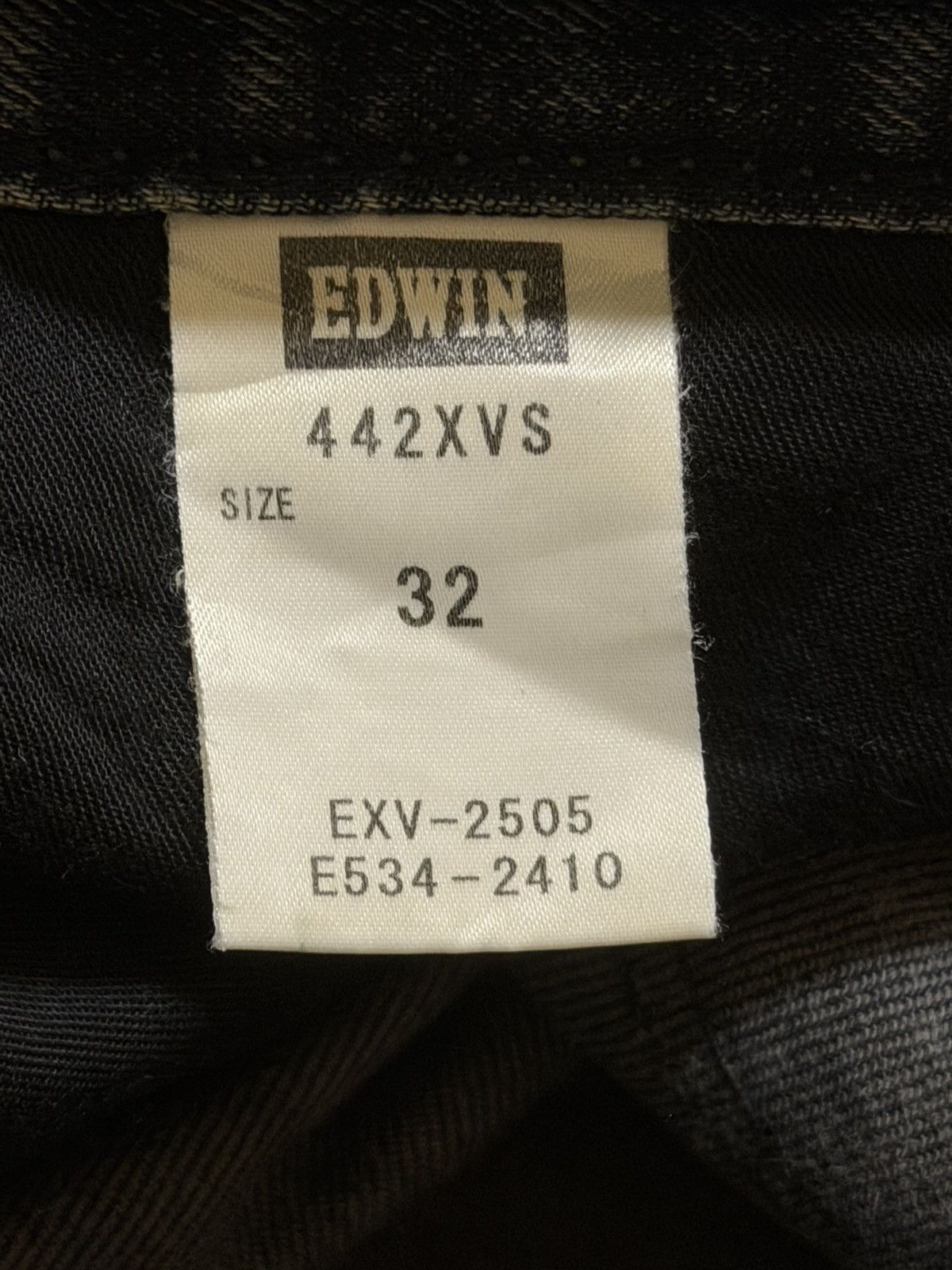 Edwin Vintage 90s Edwin XV Blue Faded Whisker Regular Straight Fit Size US 33 - 7 Thumbnail
