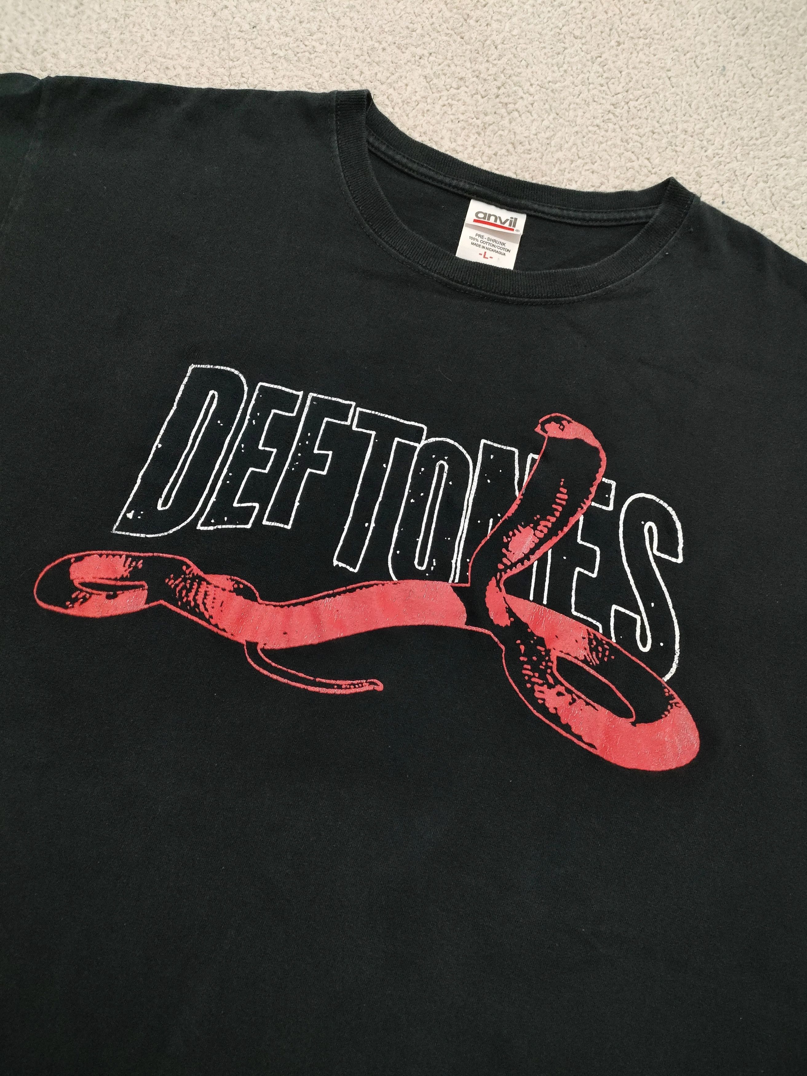 Band Tees Early 00s DEFTONES - COBRA SNAKE Vintage Band T-Shirt Size US L / EU 52-54 / 3 - 2 Thumbnail