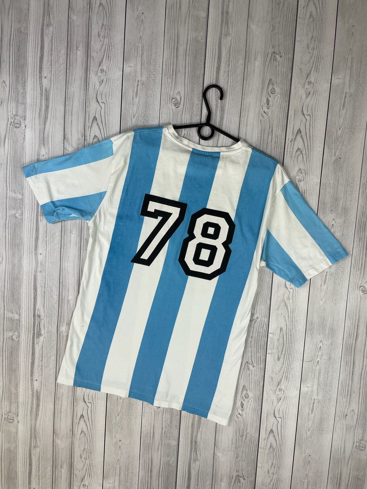 Vintage Vintage Castrol Argentina jersey striped size M-L Size US M / EU 48-50 / 2 - 2 Thumbnail