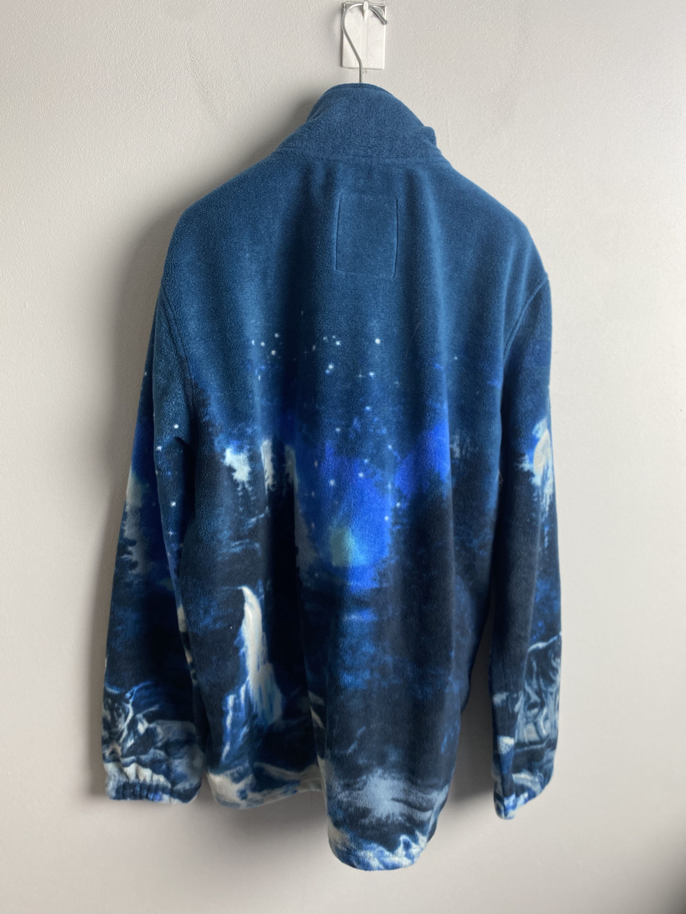 Vintage Vintage wolf printed sweatshirt zip-up fleece Size US L / EU 52-54 / 3 - 5 Thumbnail