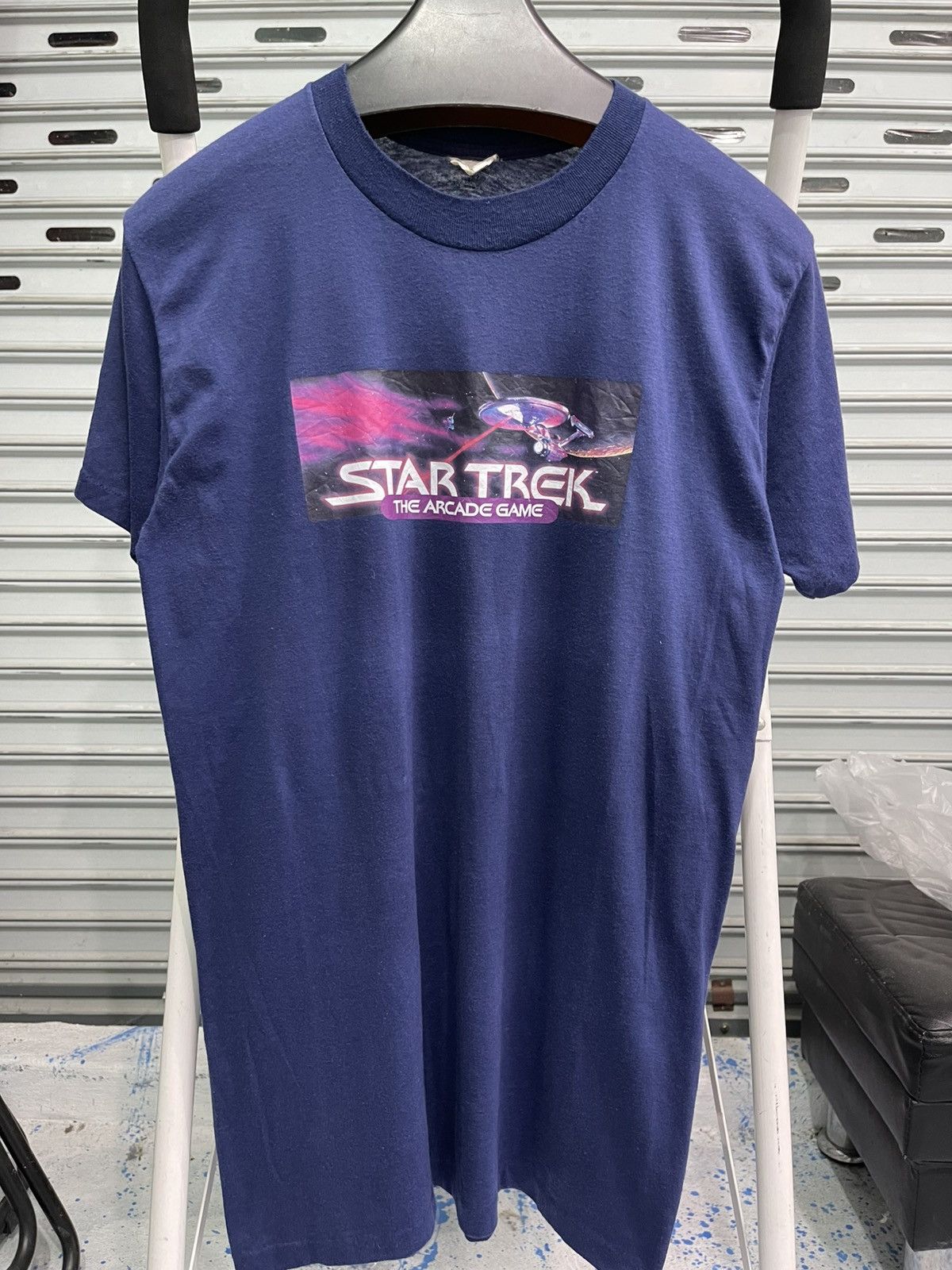 Nintendo Vintage 80s Sega Star Trek The Arcade Game T-Shirt Size US XL / EU 56 / 4 - 1 Thumbnail