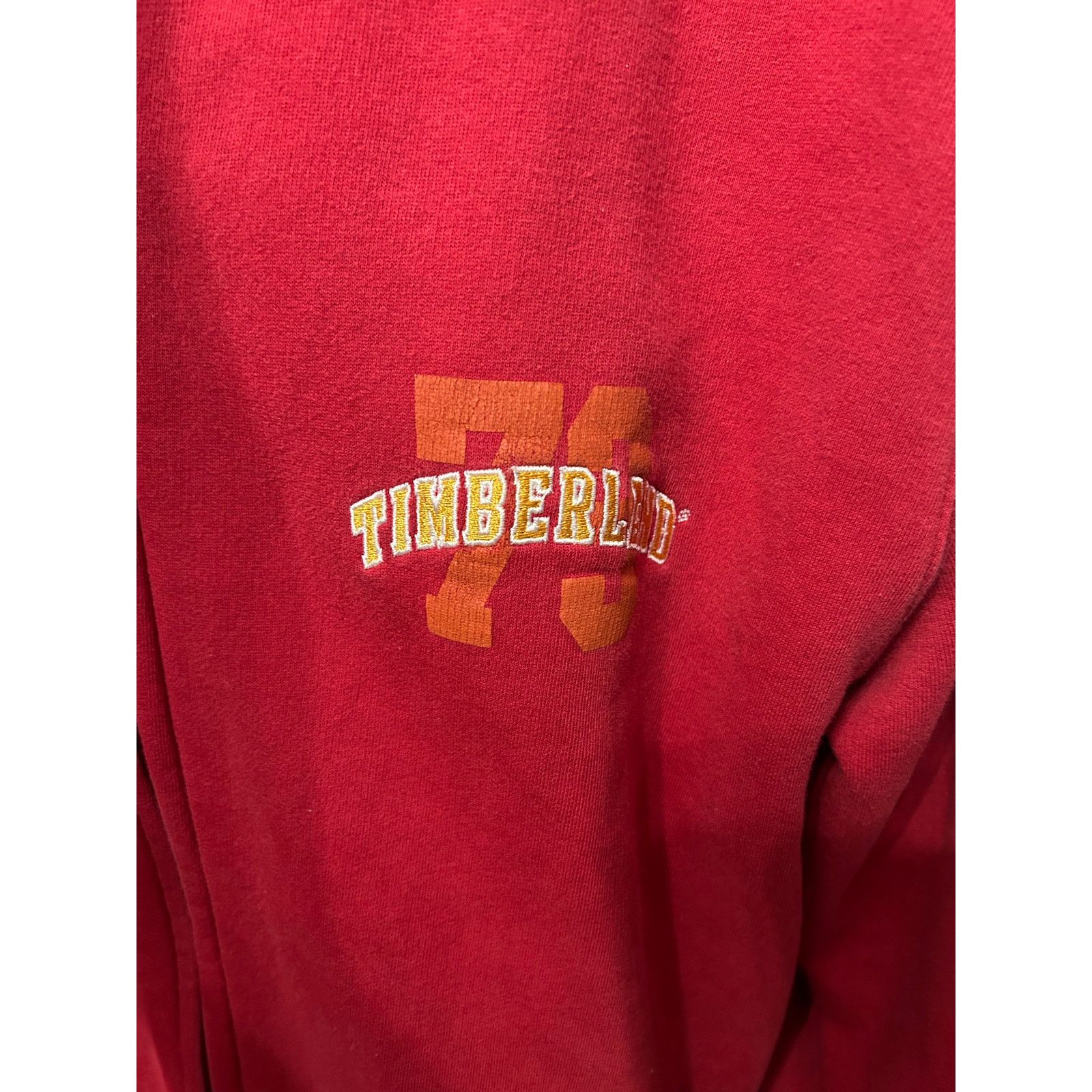 Timberland Vintage Timberland Red Track Jacket Size L Y2K Logo Zip Size US L / EU 52-54 / 3 - 3 Thumbnail