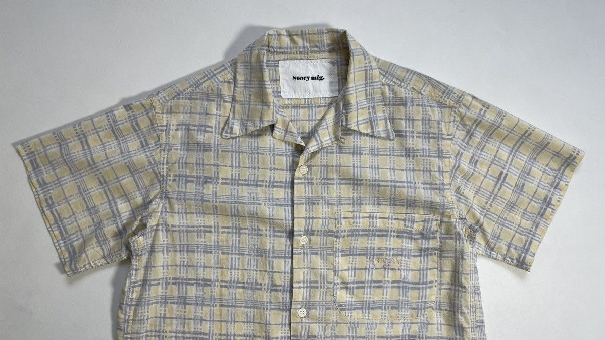 Story Mfg. Tie Dye Check Cotton Shirt Size US S / EU 44-46 / 1 - 2 Thumbnail