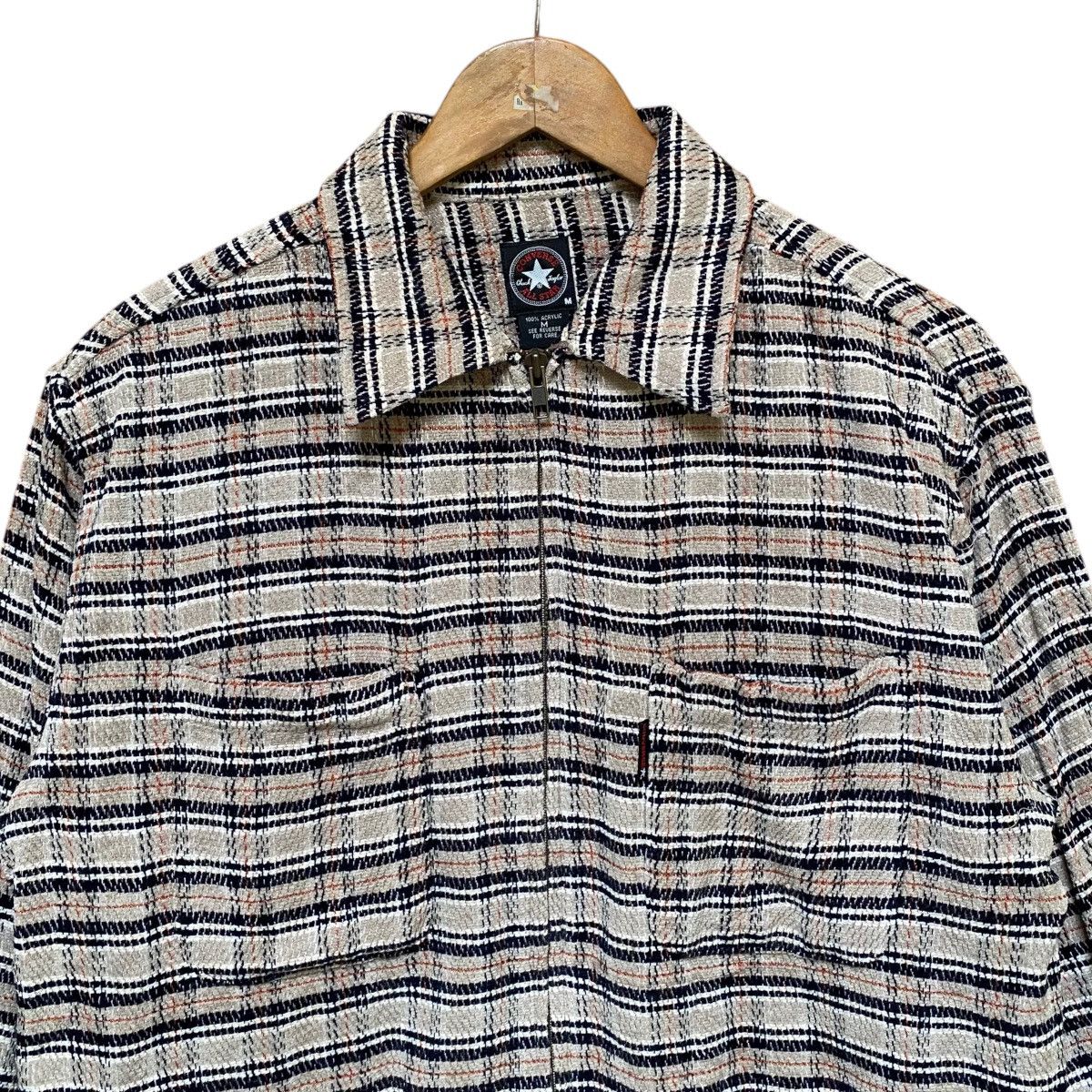 Converse × Vintage 🔥90s CONVERSE PLAID WORKER JACKET Size US L / EU 52-54 / 3 - 4 Thumbnail