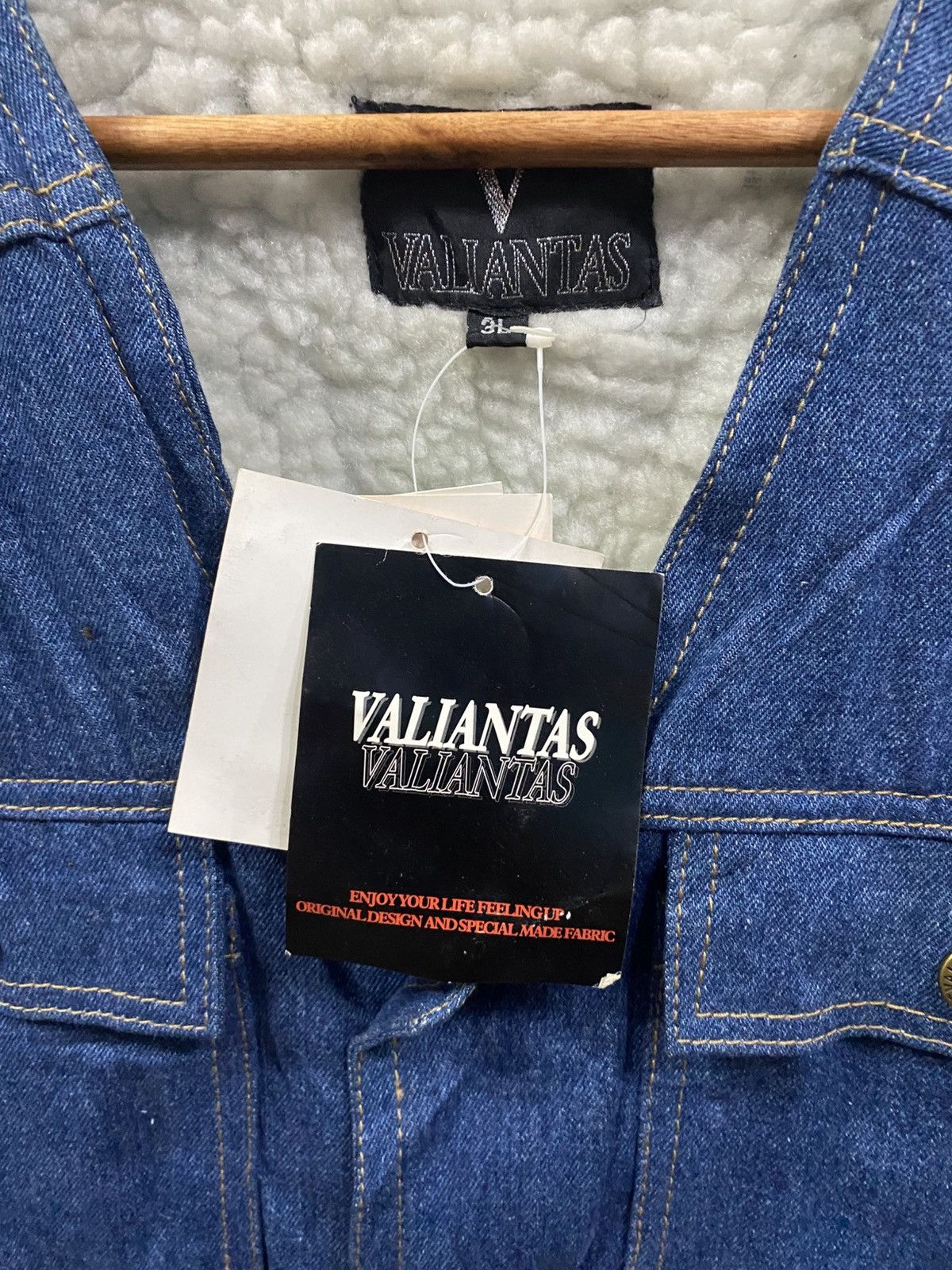 Vintage Vintage Valiantas denim vest jacket Size US M / EU 48-50 / 2 - 8 Thumbnail