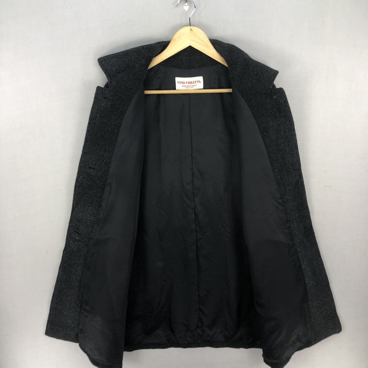Japanese Brand Vintage 90’s Vino-Violétta Japan Alpaca Hair Button Jacket Size M / US 6-8 / IT 42-44 - 5 Thumbnail