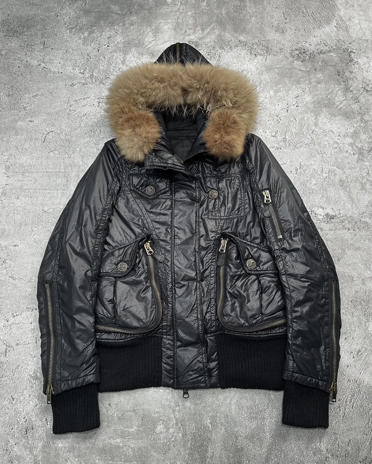 MOUSSY Fur Jacket Moussy Japanese Bomber Hooded Jacket Lgb Style Size US S / EU 44-46 / 1 - 1 Thumbnail