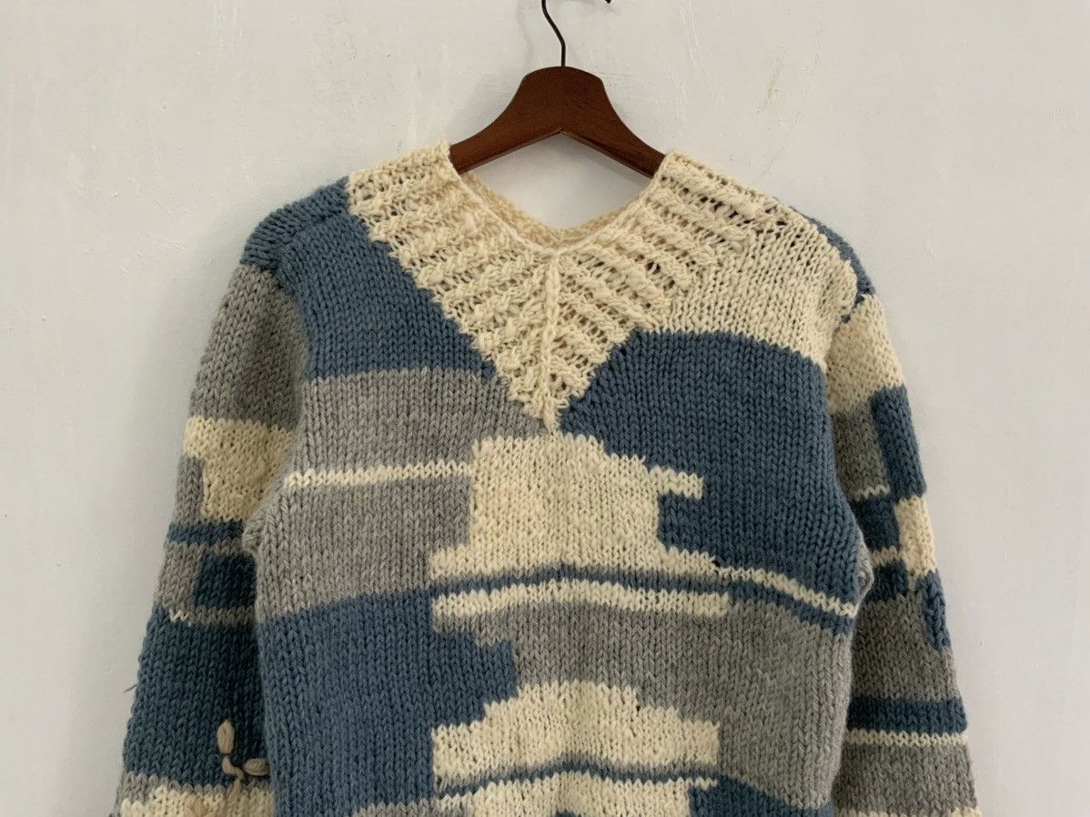 Handmade Cross Stich Flower Handmade Knitwear Size US M / EU 48-50 / 2 - 3 Thumbnail