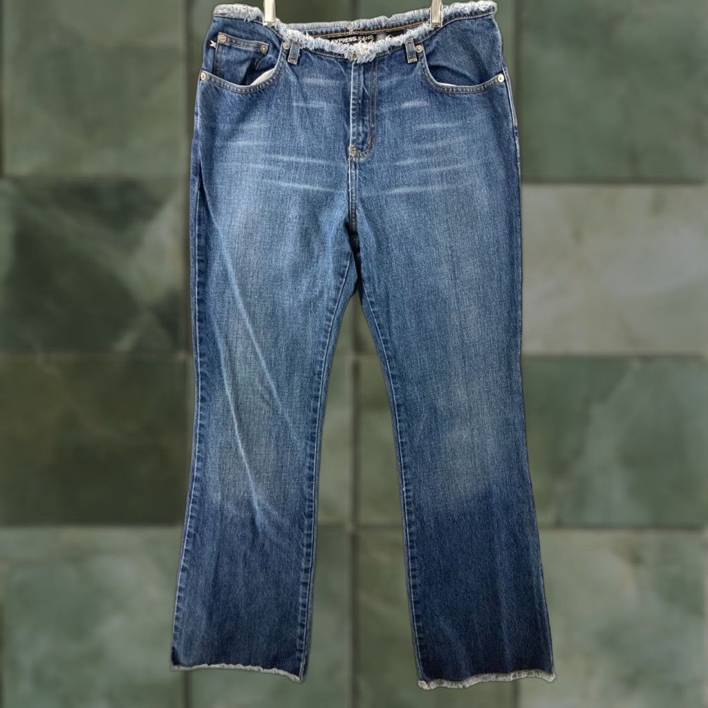 Express Express Jeans Womens 9/10 Low Rise Bootcut Denim Jeans Blue 90s Vintage Y2K Size 30" / US 8 / IT 44 - 1 Thumbnail