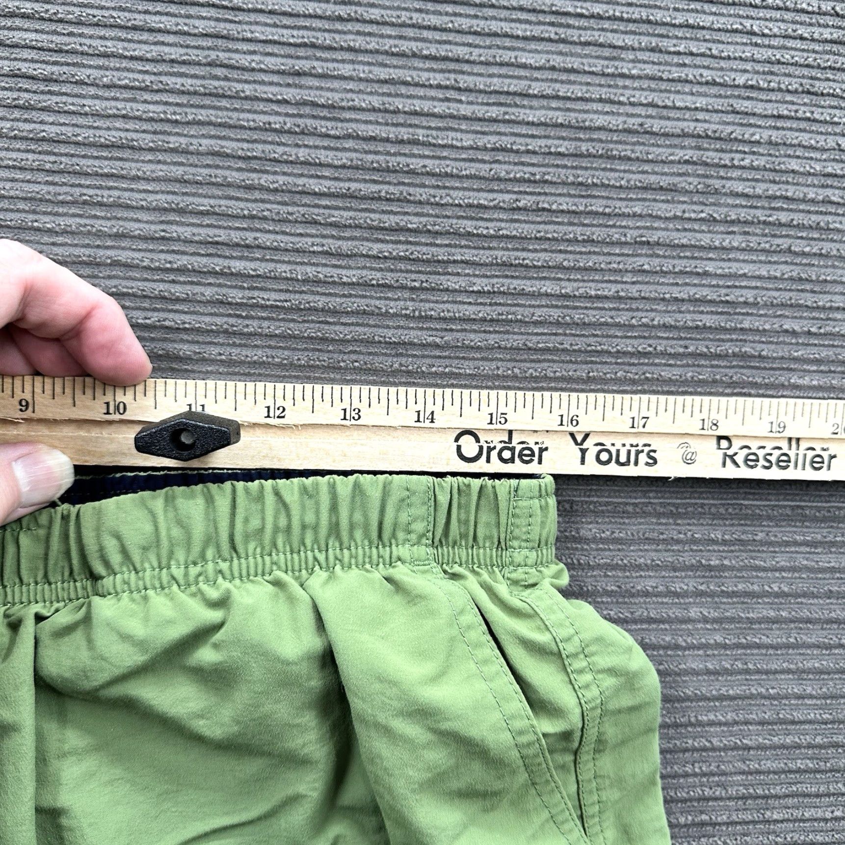 Vintage L.L. Bean Swim Trunks Bottom Men Large Green Polyester Drawstring Lined Beach Weekend Gosn Size ONE SIZE - 5 Thumbnail