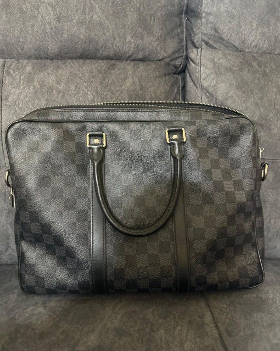 Louis Vuitton Authentic Louis Vuitton Damier Graphite Documents Briefcase Size ONE SIZE - 1 Thumbnail