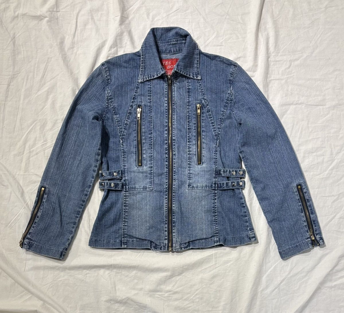 Vintage Vintage denim zip jacket Size S / US 4 / IT 40 - 1 Thumbnail