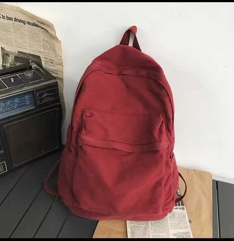 Vintage Aesthetic Canvas Backpack Size ONE SIZE - 3 Thumbnail