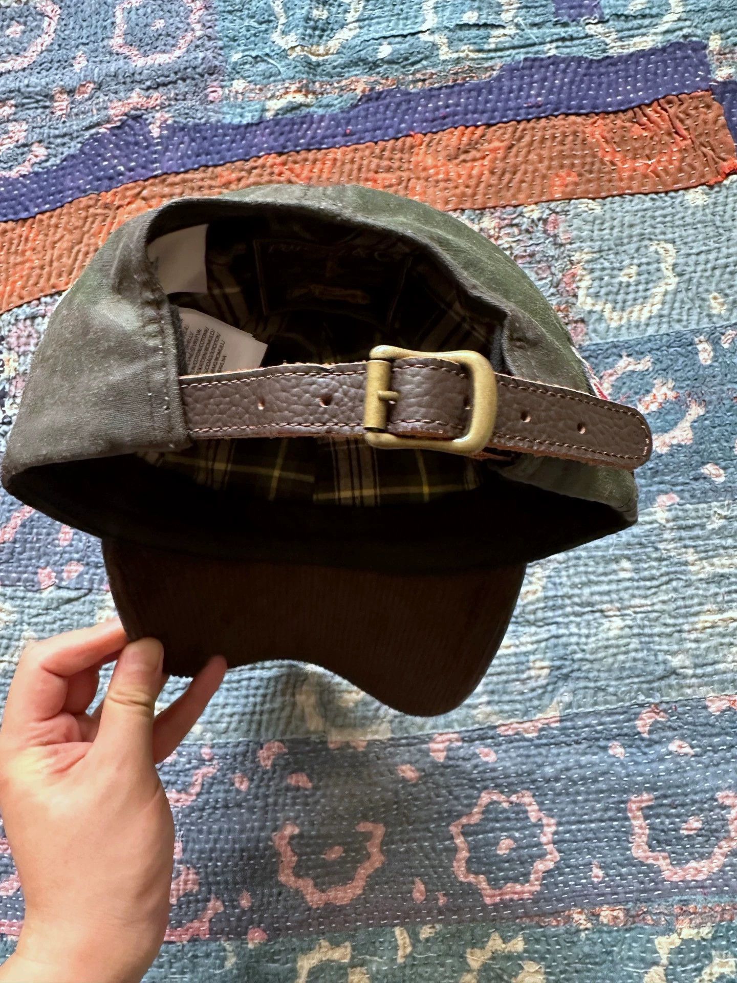 RRL Ralph Lauren RRL Waxed Baseball Cap Authentic OS Worn 3x Size ONE SIZE - 4 Thumbnail