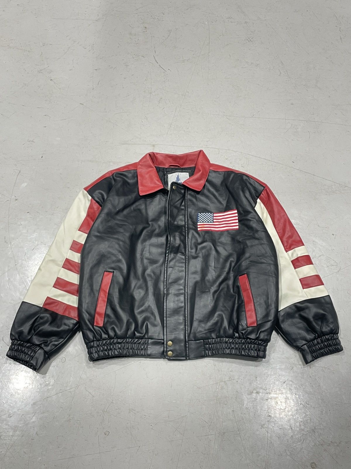 Danier 90s American Leather Varsity Jacket Size US L / EU 52-54 / 3 - 1 Thumbnail
