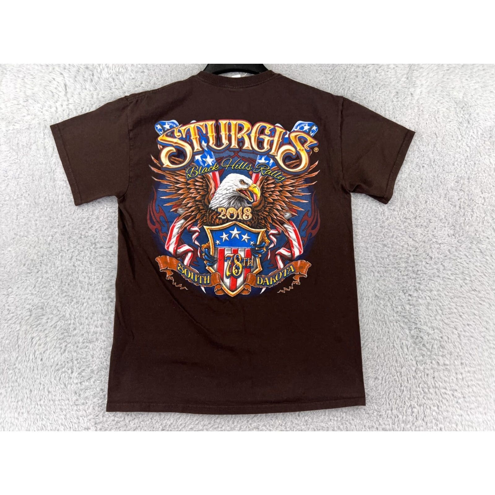 Vintage Sturgis Shirt Womens Medium Brown 78th Annual Black Hills Rally Eagle Motorcycle Shirt Womens M Brown 78th Annual Black Hills Rally Eagle Motorcycle Size M / US 6-8 / IT 42-44 - 2 Thumbnail