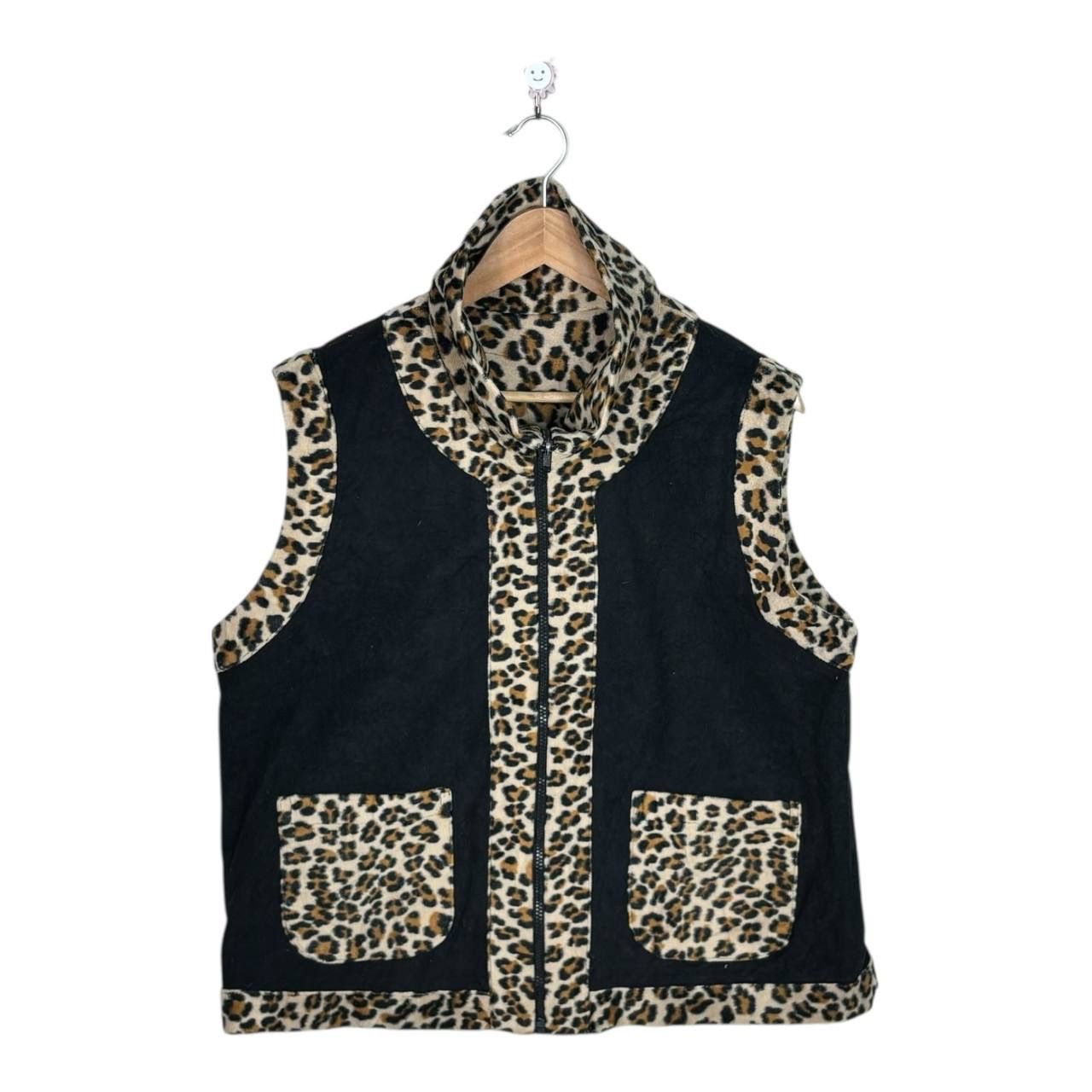 Other Vintage UNICO Milano Reversible Leopard Fleece Vest L Size US L / EU 52-54 / 3 - 3 Thumbnail
